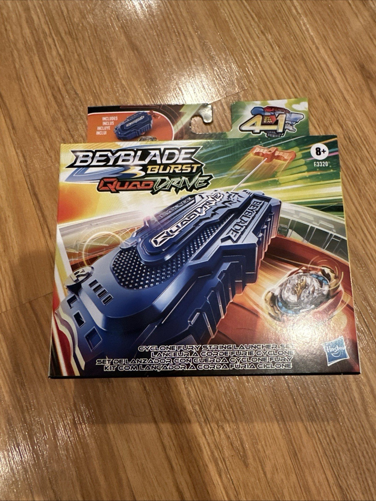 New Beyblade Burst QuadDrive Fury String Launcher Set