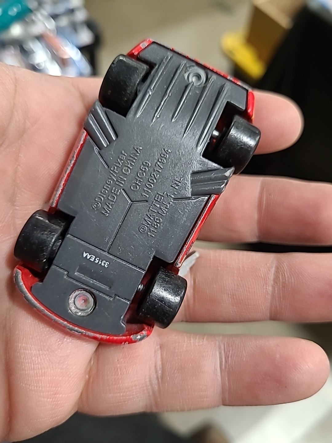 lightning mcqueen Student Driver Broken Driver Mirror