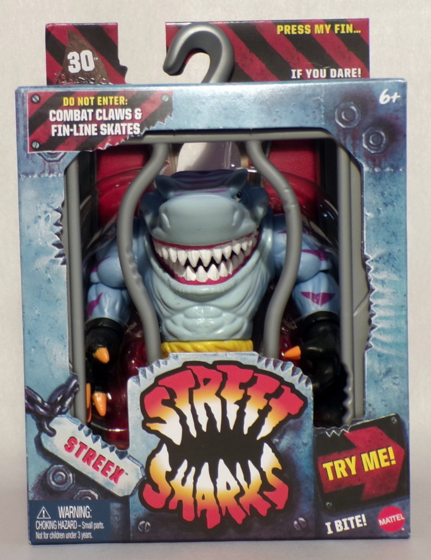 2024 Street Sharks STREEX 6&Prime; Action Figure 30th Anniversary Mattel