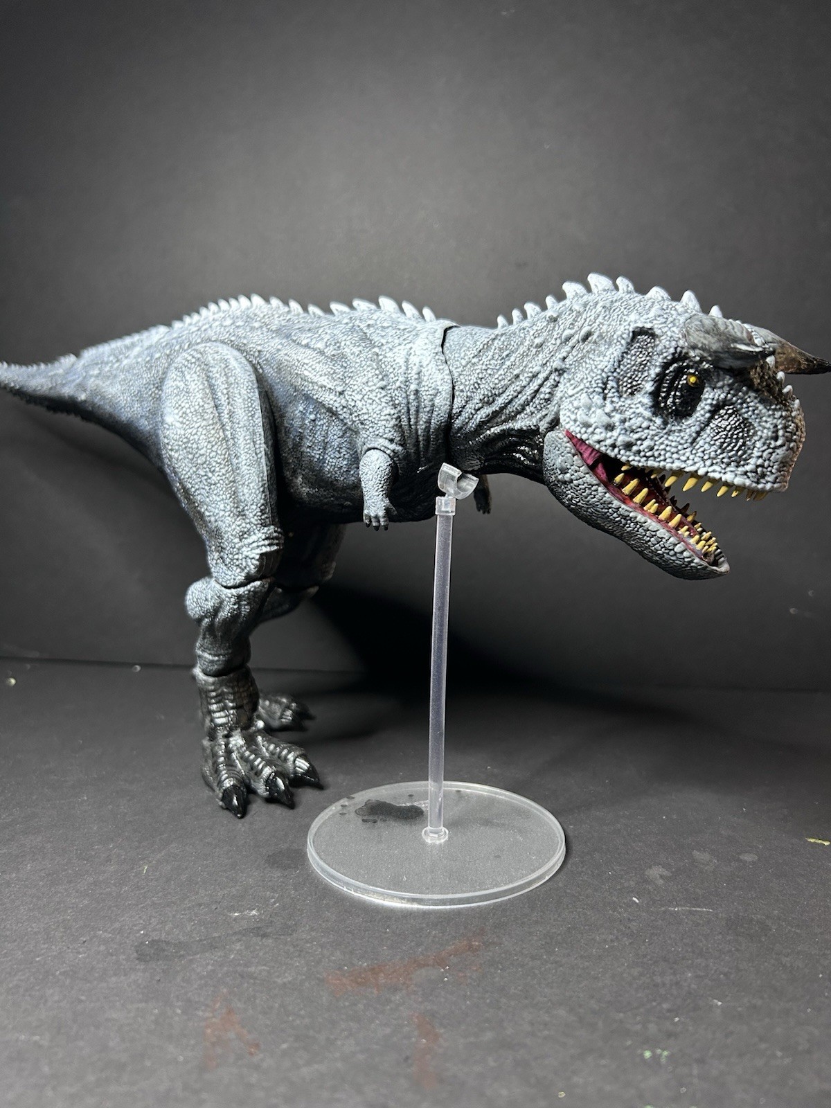 Jurassic World Custom Repaint Carnotaurus Dinosaur With Indominus Paint Design