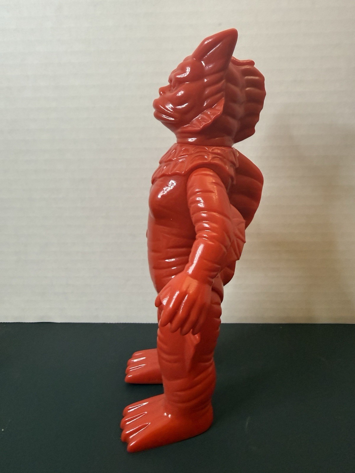 M1-Go Ragon Unpainted Red Soft Vinyl Sofubi Figure 9&Prime; Ultra Q Ultraman Kaiju