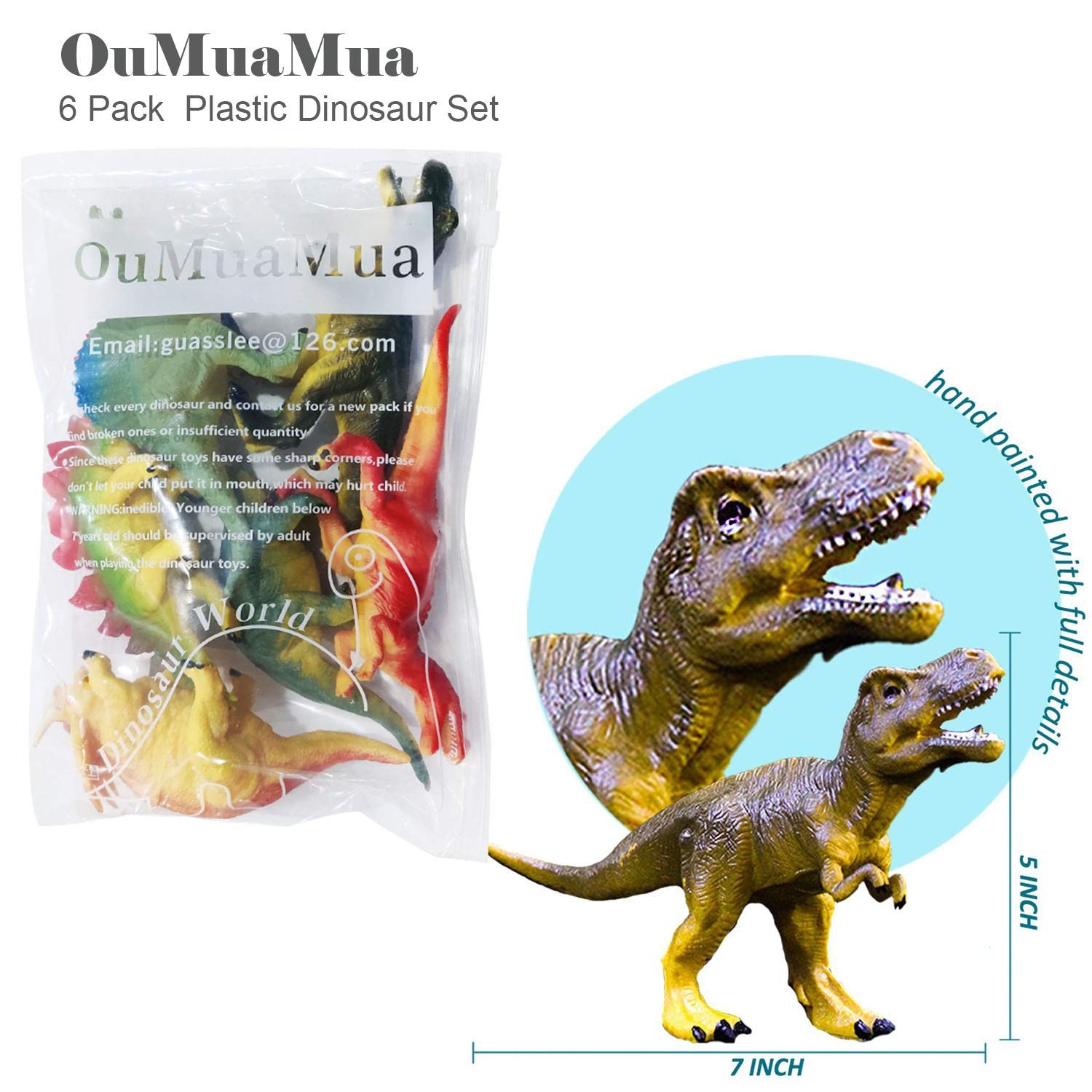 Dinosaur Toy Large Set Realistic Figures Toys Lot for Boys Toddler Kids Playset
