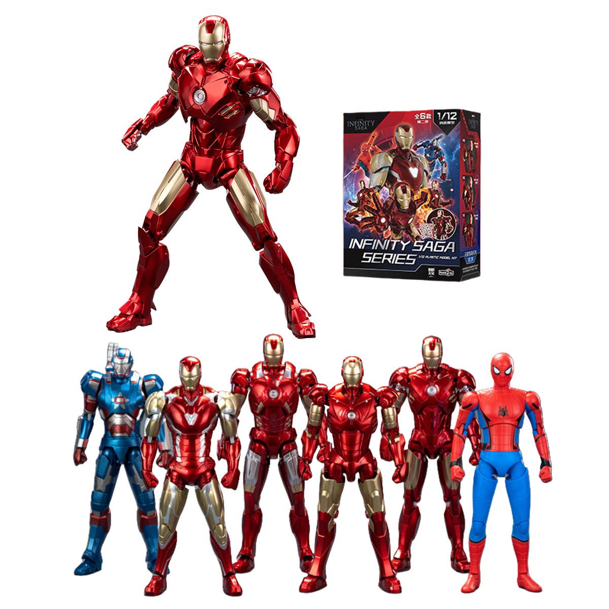HIPLAY Fondjoy Marvel The Infinity Saga Series Iron man Blind Box Figure