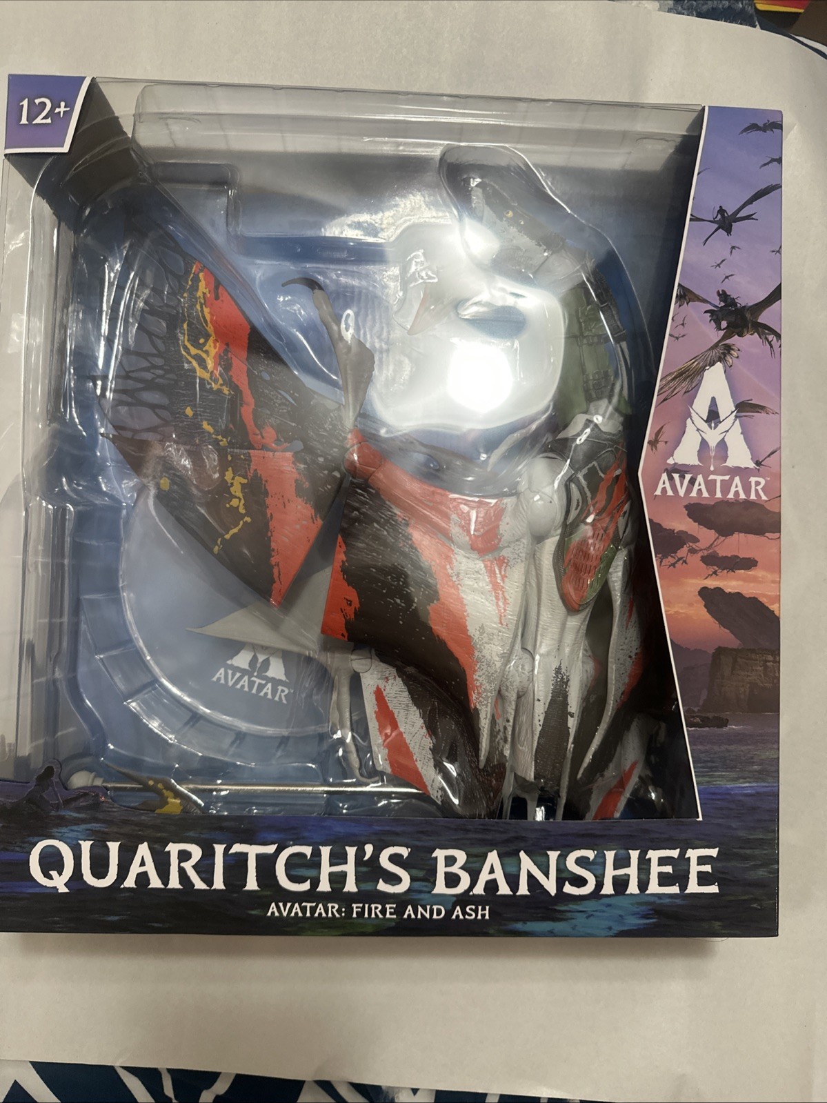 Quaritch&rsquo;s Banshee Avatar: Fire and Ash Figure New Sealed