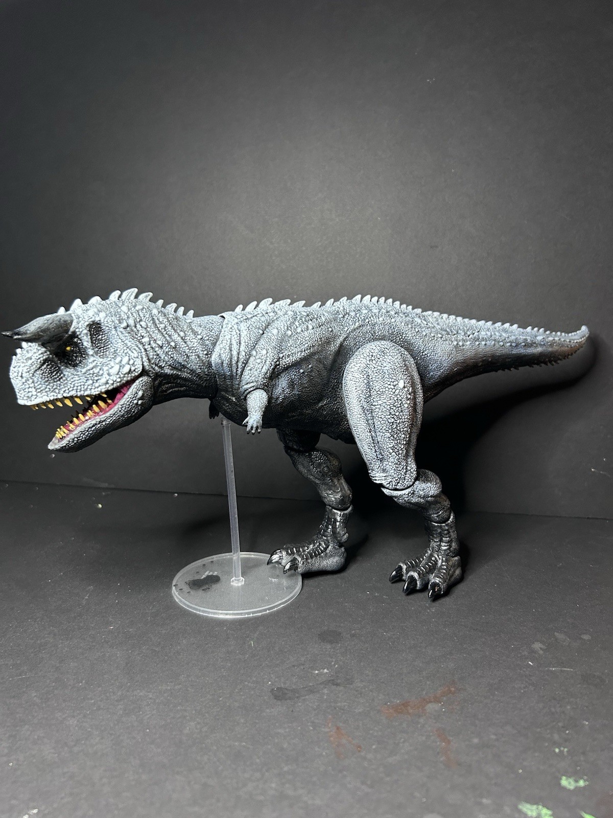 Jurassic World Custom Repaint Carnotaurus Dinosaur With Indominus Paint Design