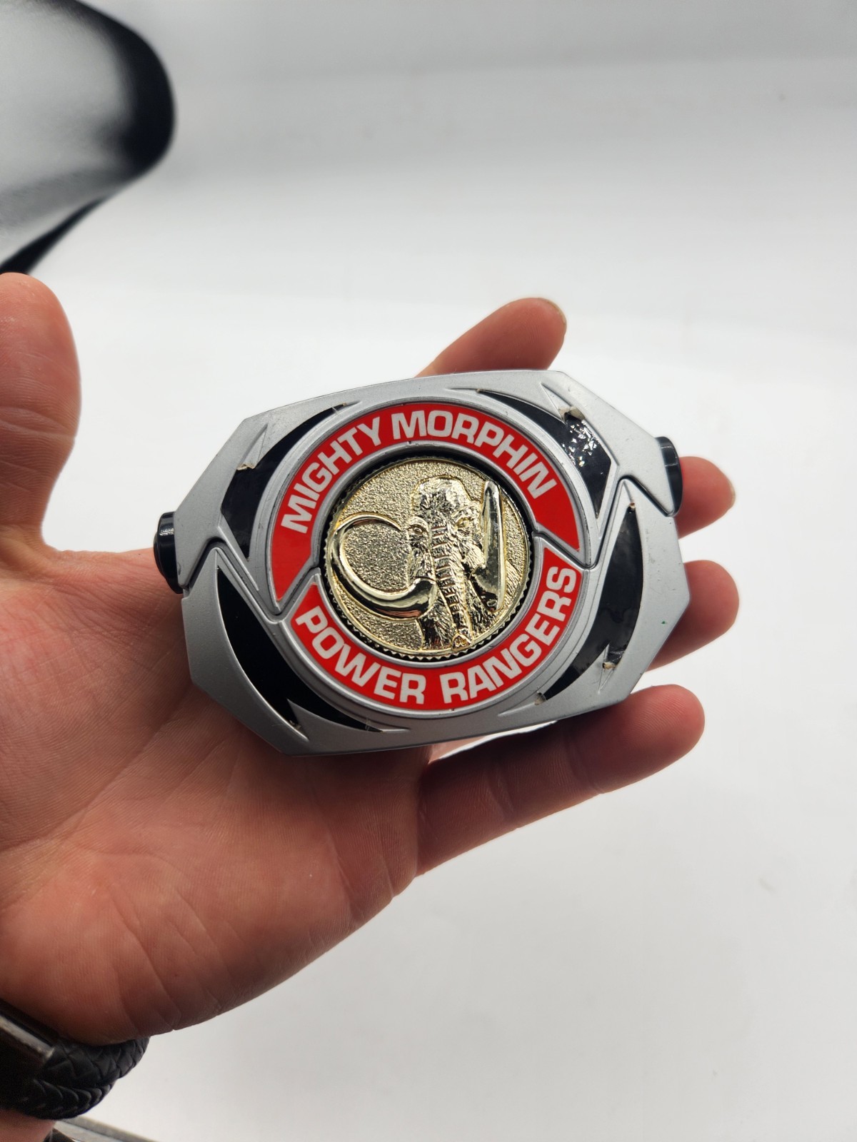 1991 Mighty Morphin Power Rangers Handheld Coin Morpher MMPR Bandai W/ 4 Coins