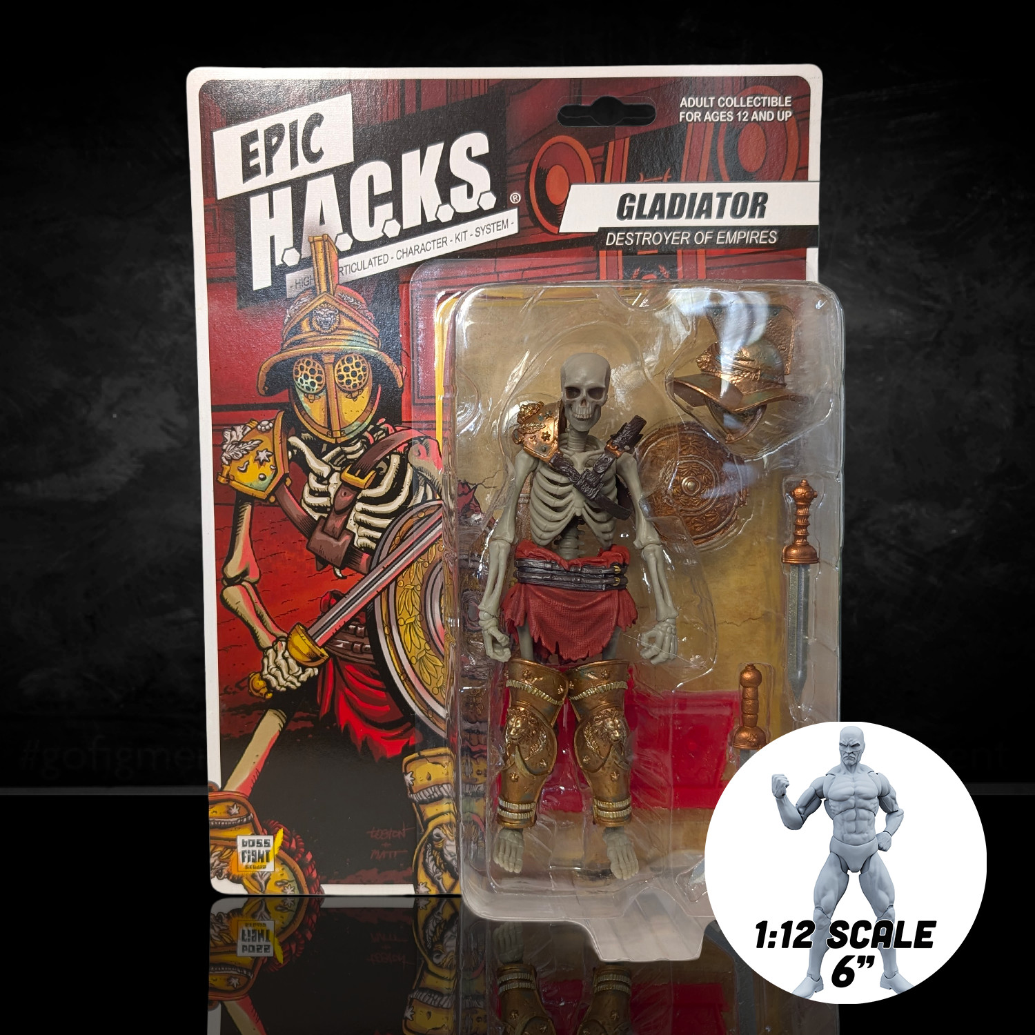 Gladiator: Destroyer of Empires (Epic H.A.C.K.S.) 6&Prime; Action Figure – Oversized