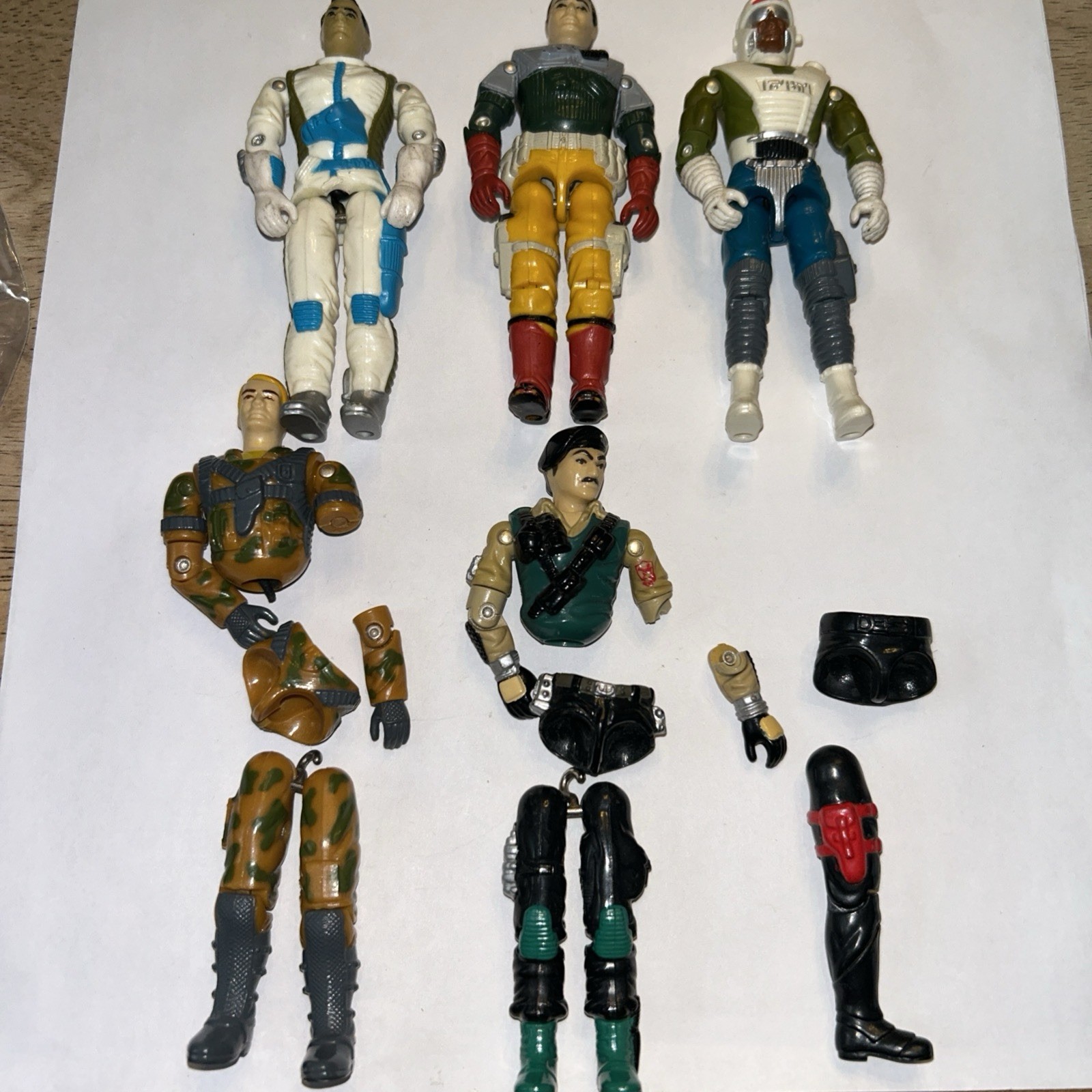 GI G.I. JOE Lot Of Figures For Parts Backstop Countdown Dial Tone Destro OT