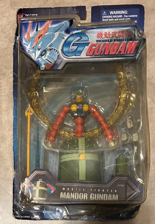 Bandai Mandor Gundam Figure Mobile Fighter G Gundam NEW Complete Bad Shape Box