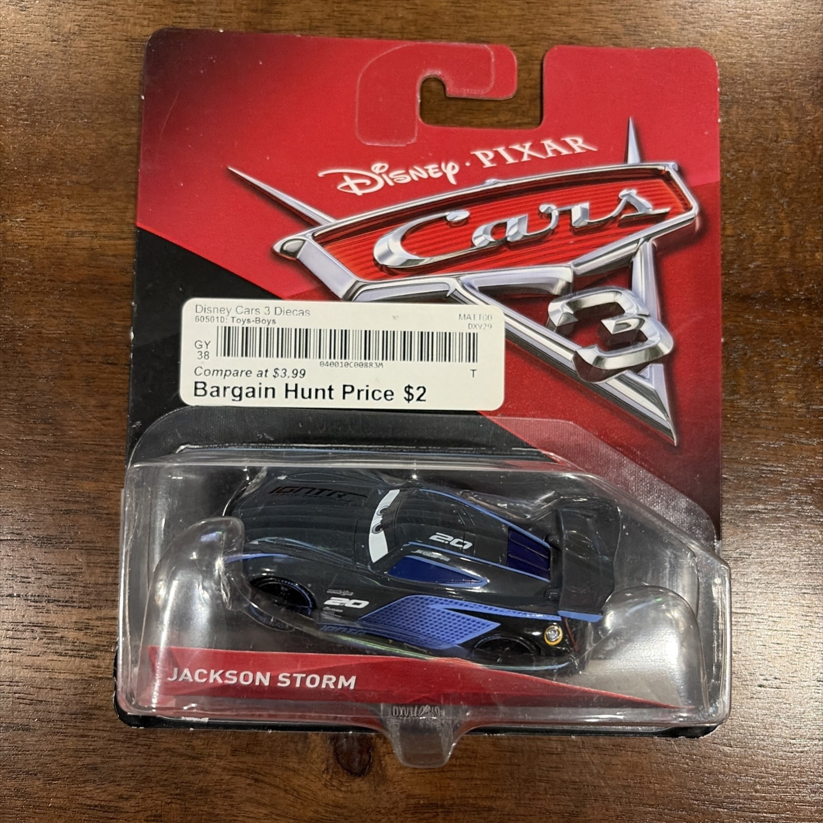 Disney/Pixar Cars 3 JACKSON STORM 2016 Series Diecast 1:55 Scale NEW! DXV34