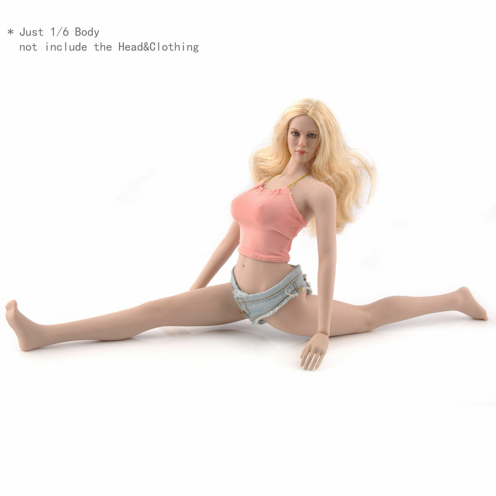1:6 TBLeague Flexible Seamless Skeleten Suntan Body Phicen Big Breast Body Toy