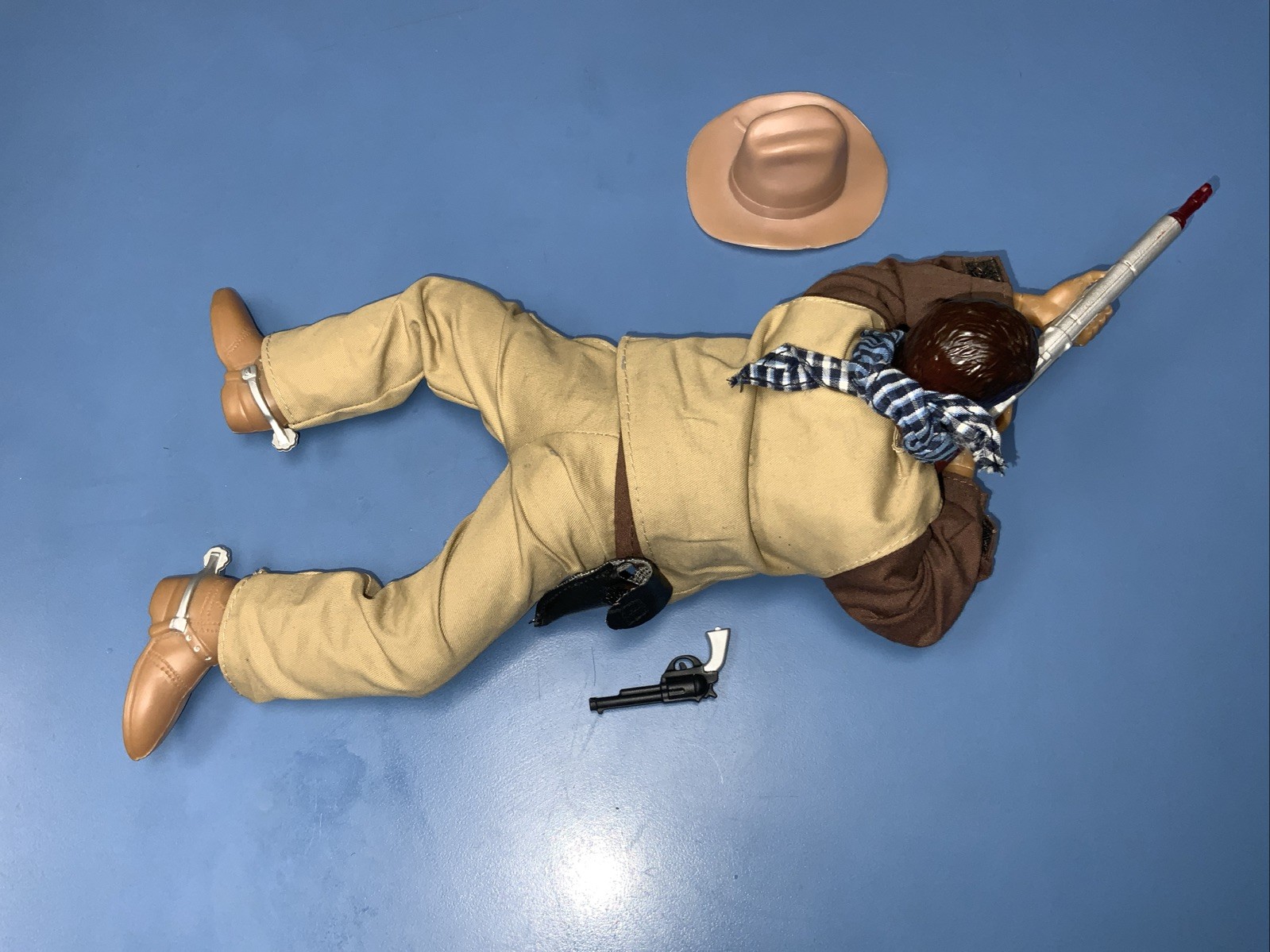 Unbranded Generic Cowboy Laying Down Non Poseable Figure