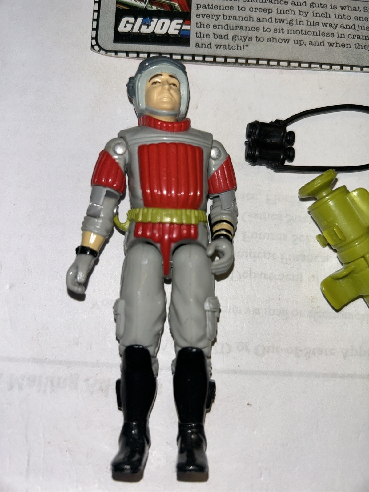 Vintage GI Joe – 1987 SNEAK PEEK – HASBRO W/ File Card SL