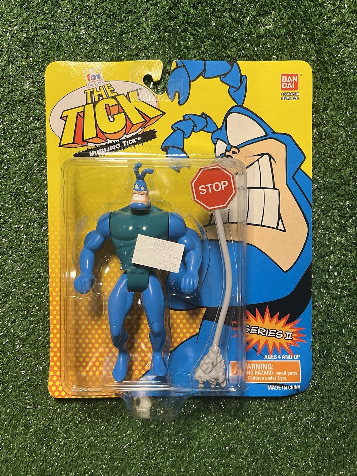 Vintage 1994 Ban Dai The Tick Hurling Tick Series II Stop Sign