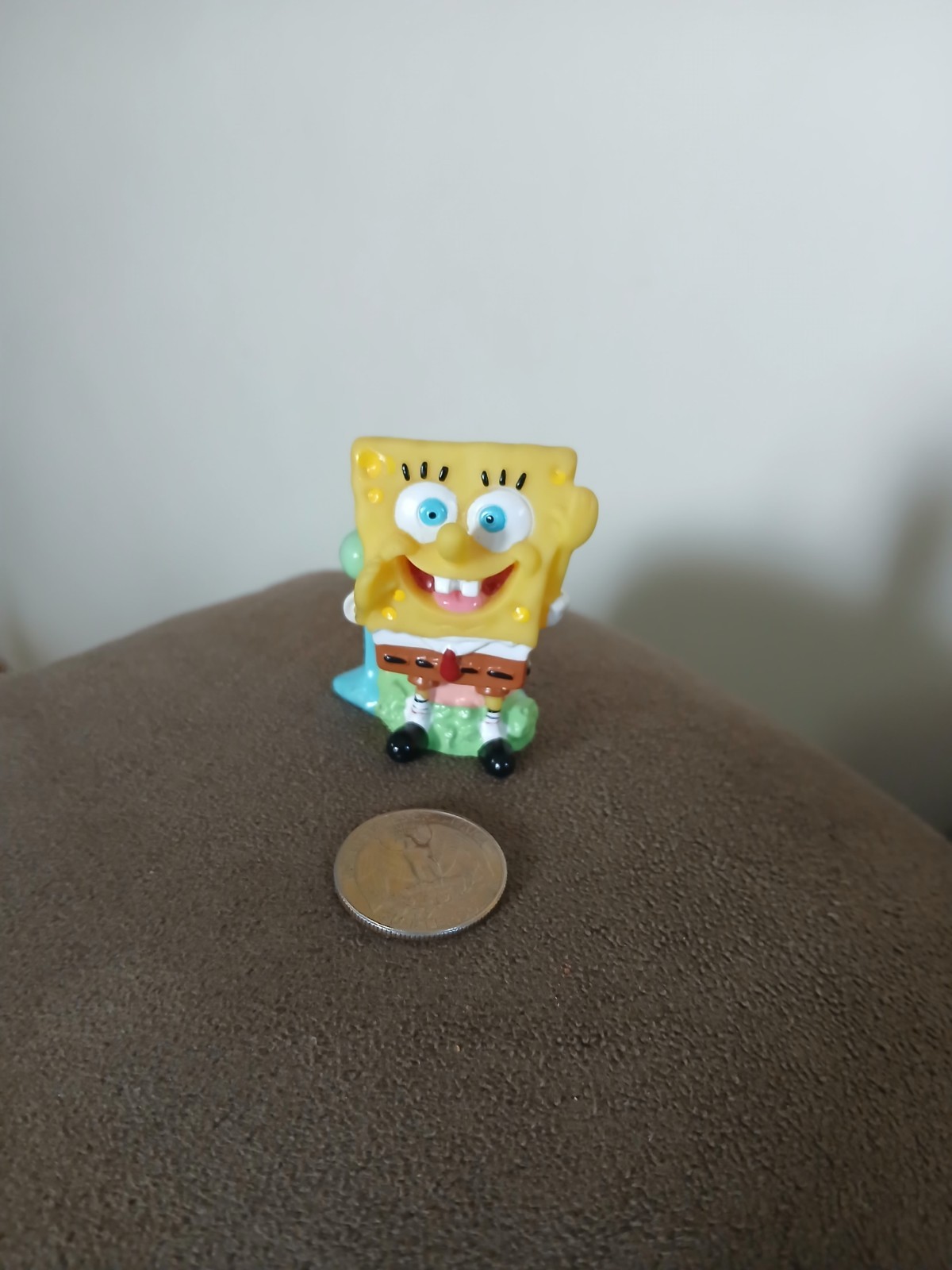 SpongeBob Squarepants & Gary Snail 2” Rubber Figure Toy 2002 Viacom Nickelodeon