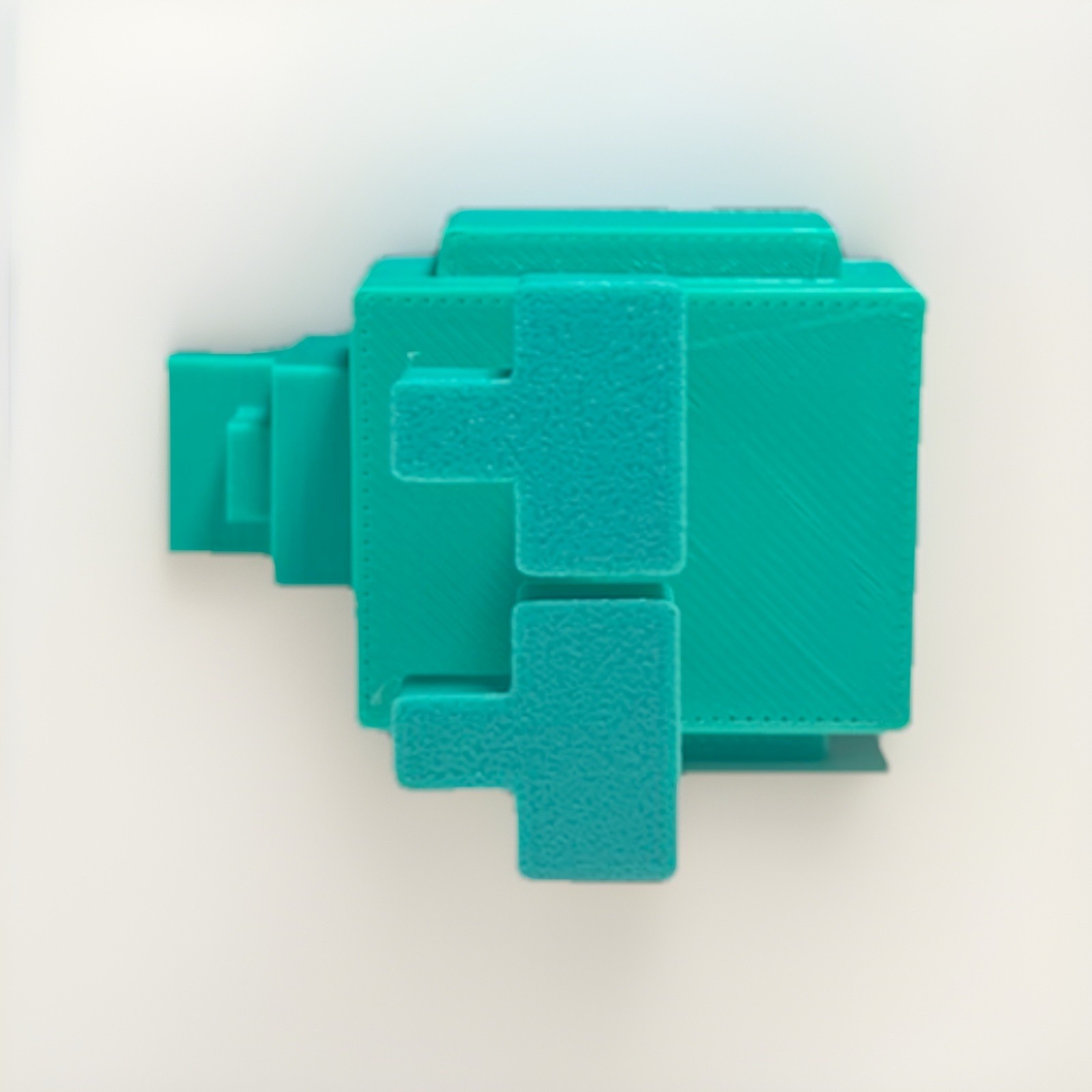 3D Printed Minecraft Chicken Teal Color Figure 2&Prime;x1.5&Prime; Toy Mob (REMOVABLE HEAD)