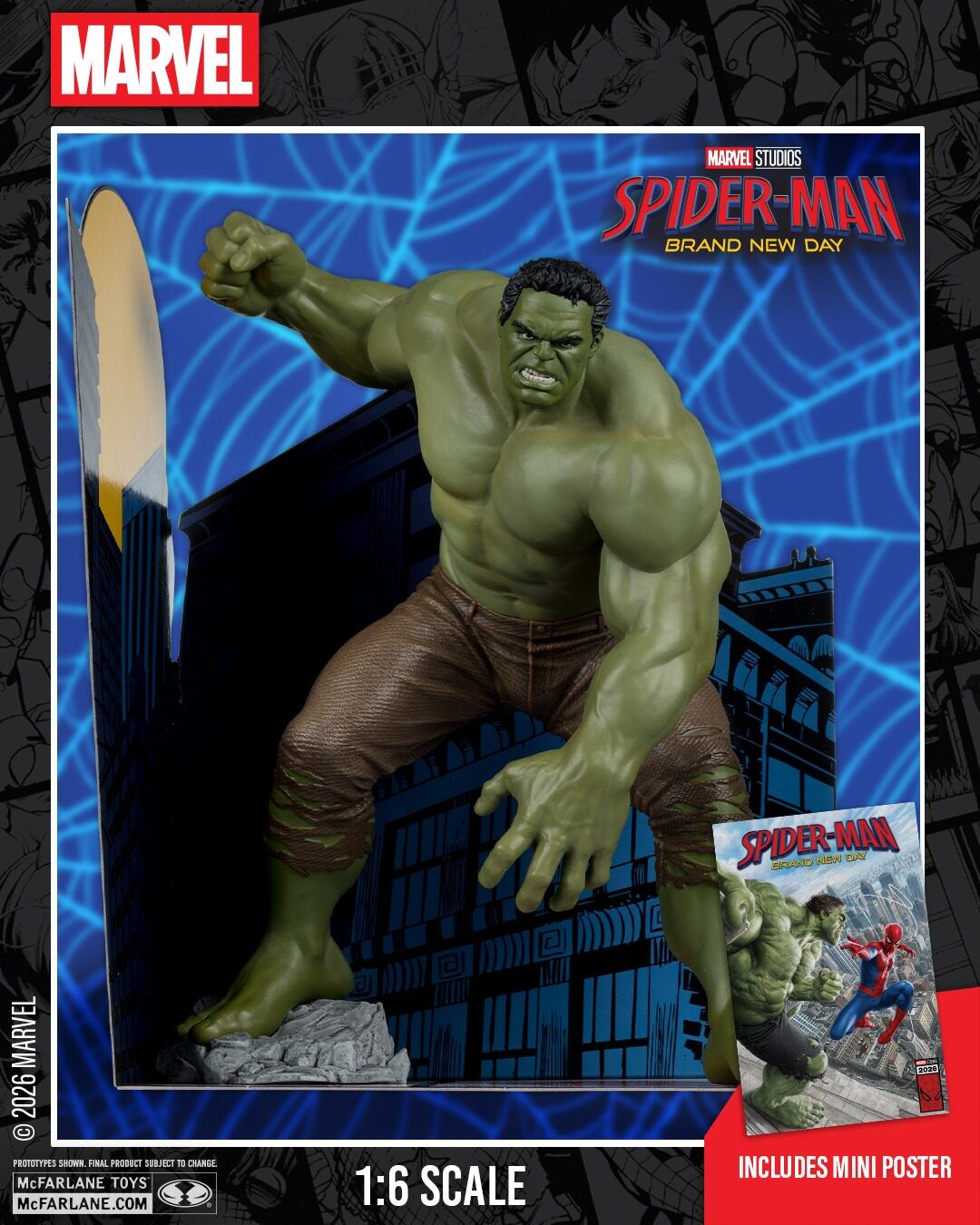 McFarlane Marvel Spider-Man Brand New Day Hulk 1/6 Statues Presale