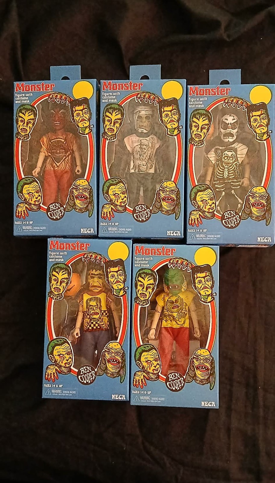 NECA Series 1 BEN COOPER COSTUME KIDS Figures Complete Set NIB In protective cas