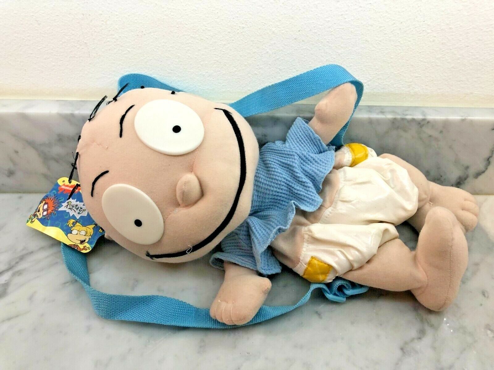 NEW WITH TAGS Nickelodeon 1997 Rugrats 18&Prime; Baby Dill Plush Backpack Straps Rare