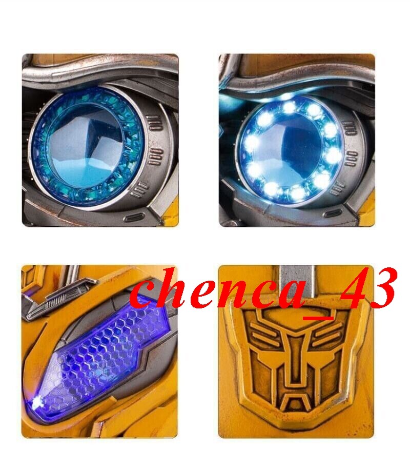 US Ship!! Touch/Remote/Voice Control 1:1 Bumblebee Helmet Halloween Cosplay Prop