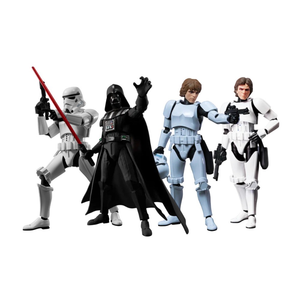 Blokees Star Wars Figure Darth Vader, Han Solo, Luke and Stormtrooper Bundle