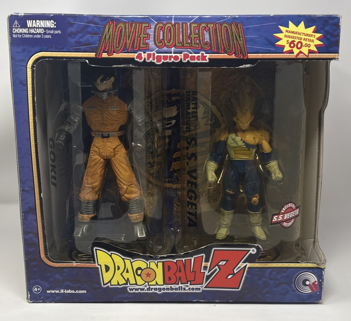 Dragon Ball Z Movie Collection 4 Figure Pack Goku, Vegeta, Krillin, Meta Cooler