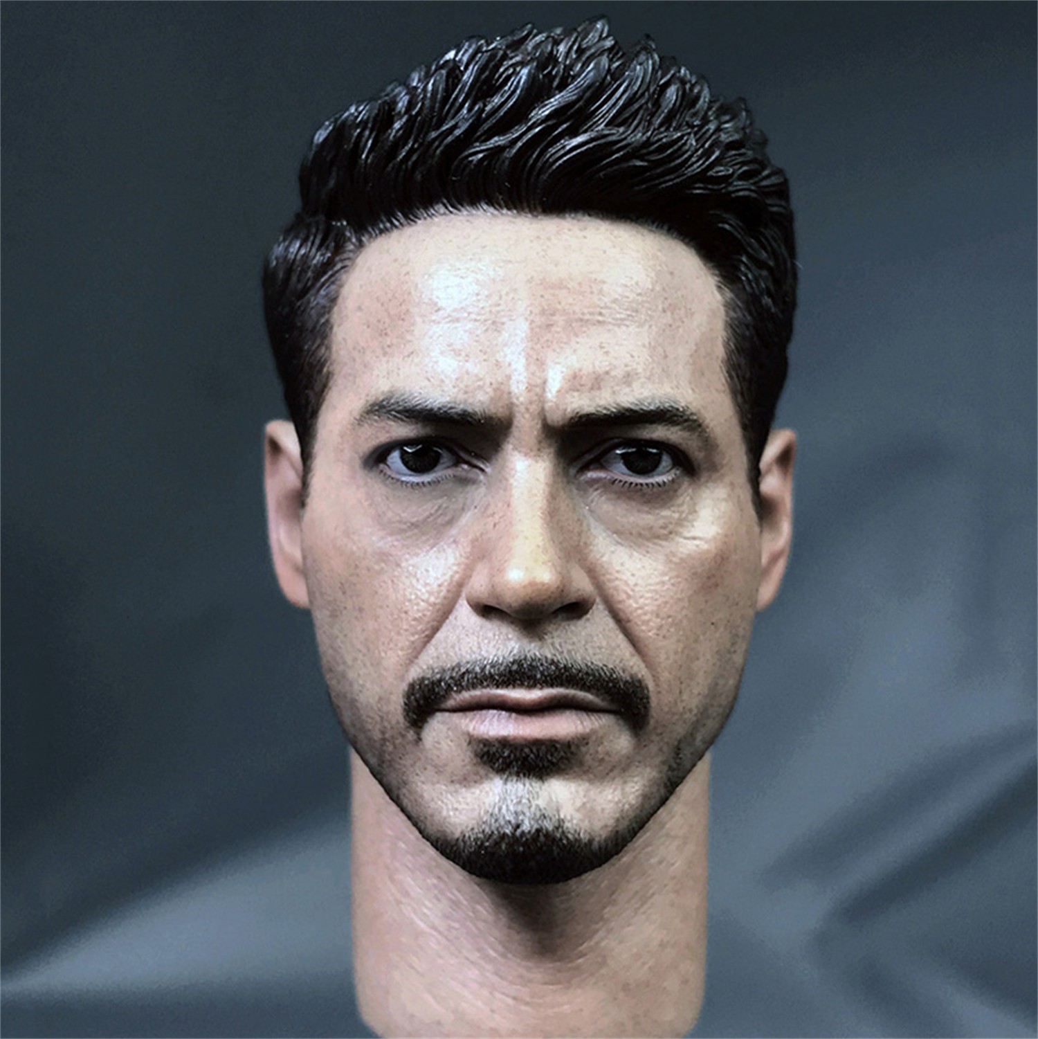 1/6 Robert John Downey Jr. Movie Head Carved Model DIY 12inches Figure
