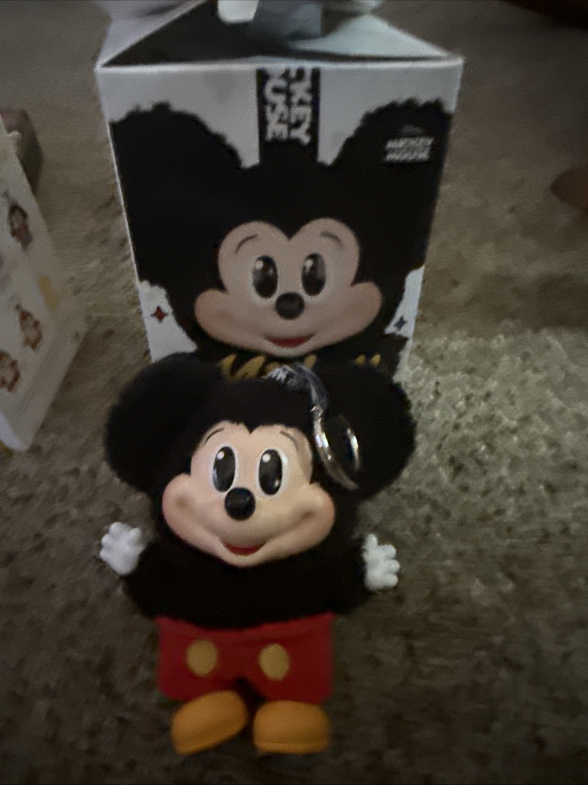 POP MART x Mickey Family Cute Together Keychain Series Keychain Plush – Mickey