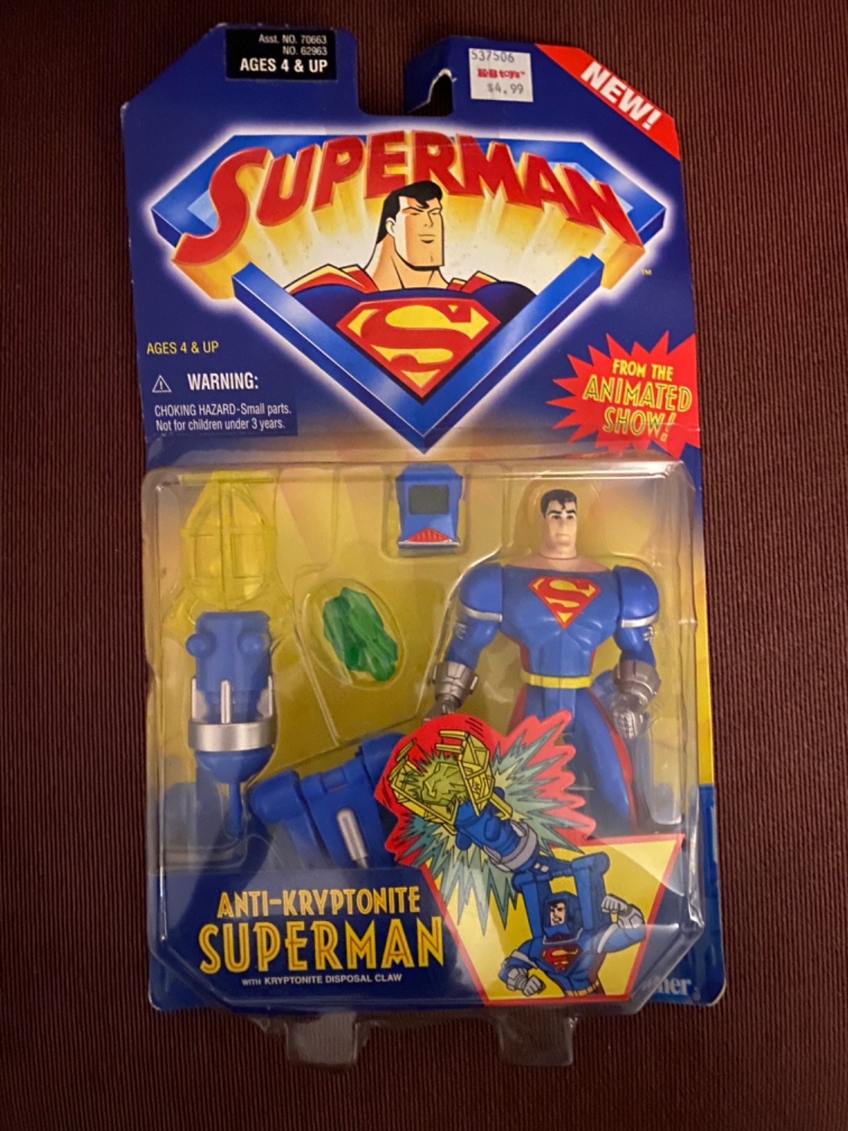 Kenner Superman Animated Show Action Figure Lot Capture Net Superman included