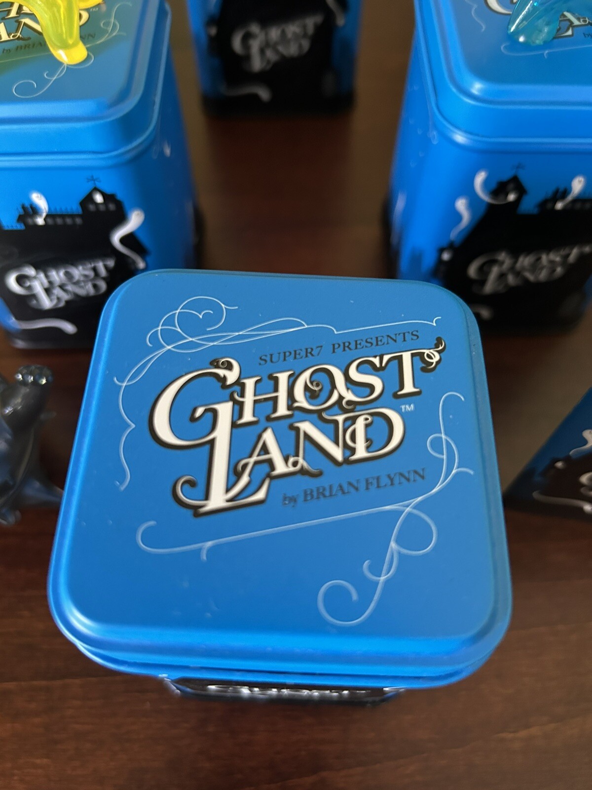 Super 7 Ghost Land 3” Mini Figures & Tins Lot of 6 Blowfish Bump Stiff Peg-Leg