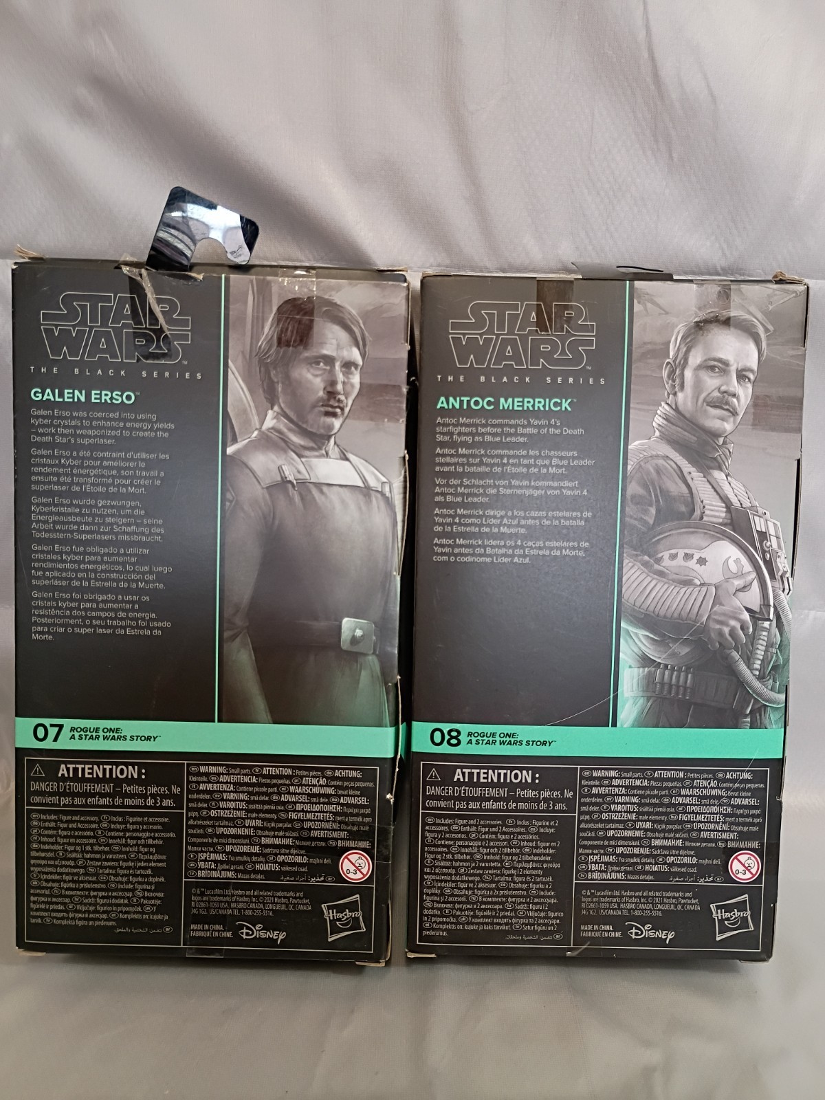 Hasbro 2 Star Wars Action Figures Galen Erso Antoc Merrick Rogue One 0063