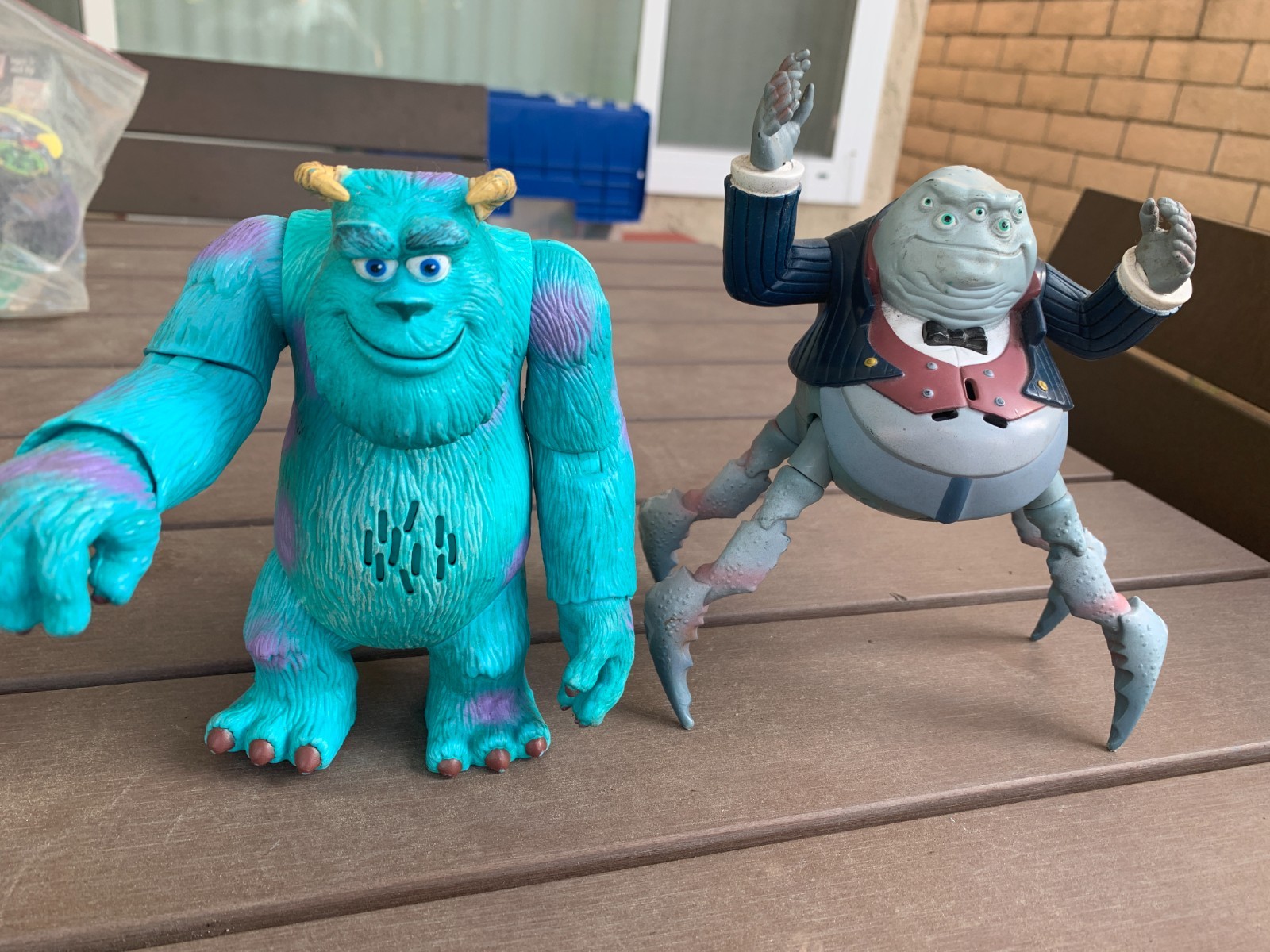 Vintage Monsters Inc 2001 Hasbro Sully and Watermousse as is
