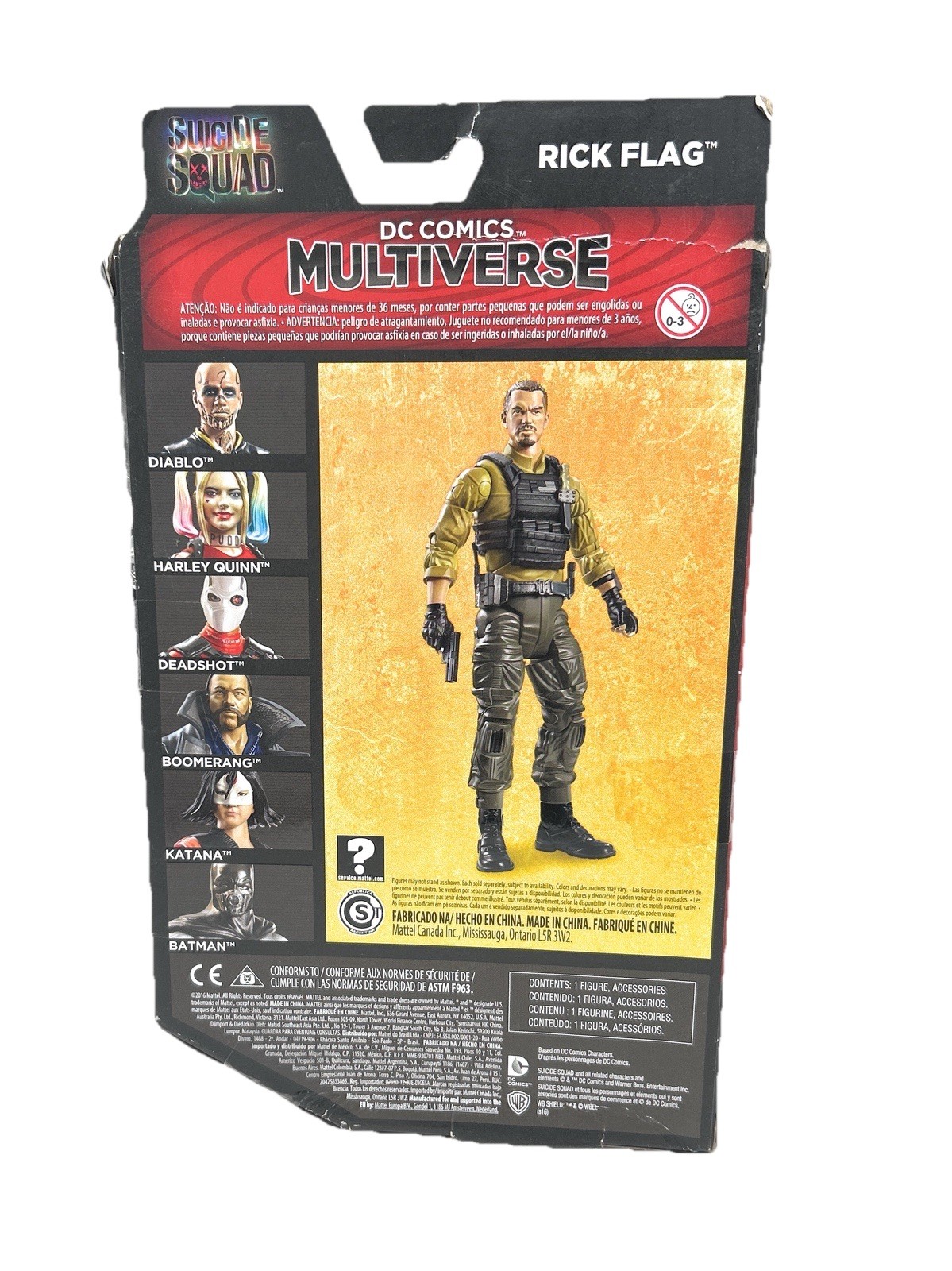 DC Comics Multiverse RICK FLAG Action Figure Suicide Squad-NEW/OTHER