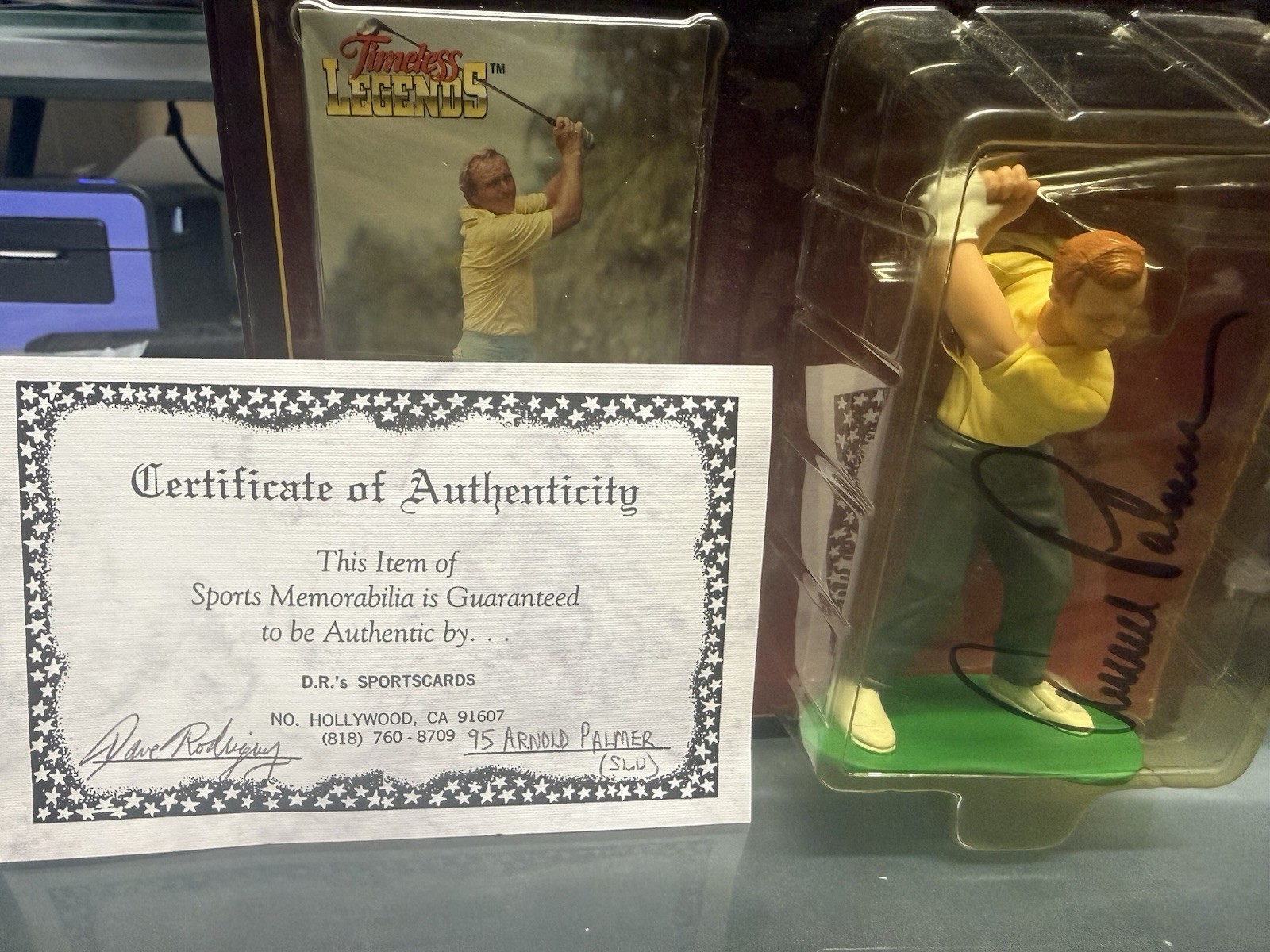 95 Kenner Timeless Legends Arnold Palmer Signed Starting Lineup Autographed COA