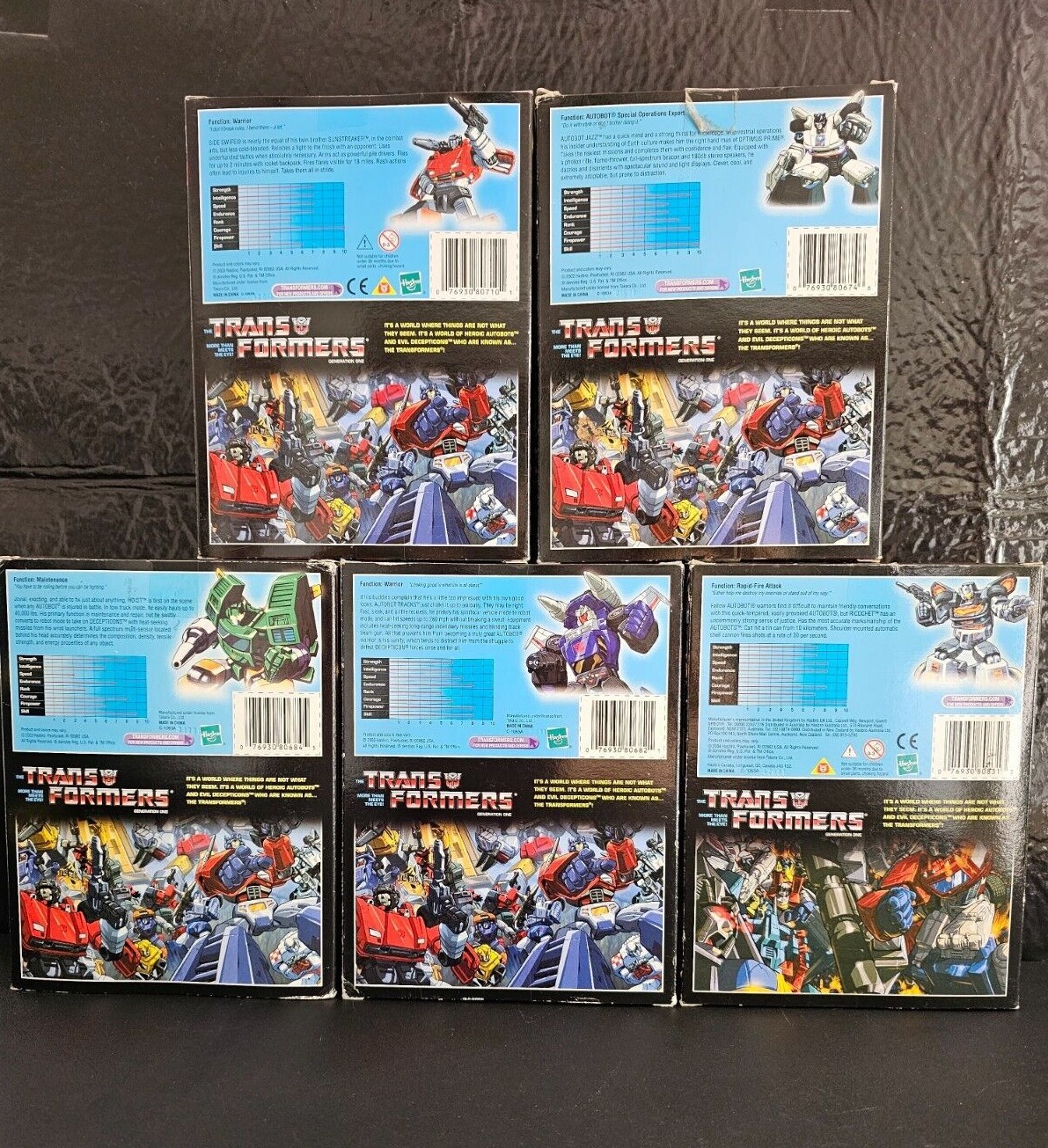Hasbro Transformers Commemorative Generation One Series III, V, VIII, IX RARE
