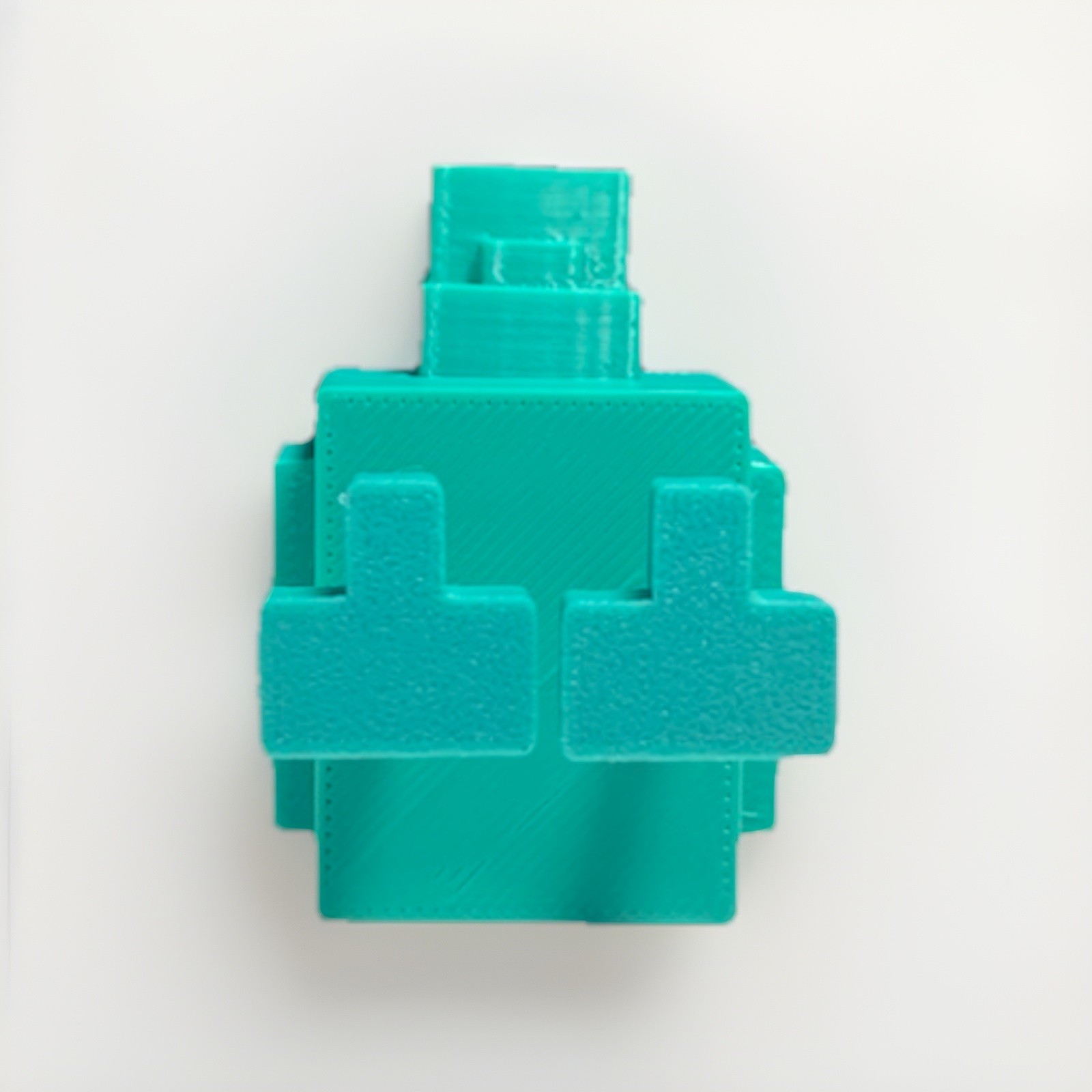 3D Printed Minecraft Chicken Teal Color Figure 2&Prime;x1.5&Prime; Toy Mob (REMOVABLE HEAD)