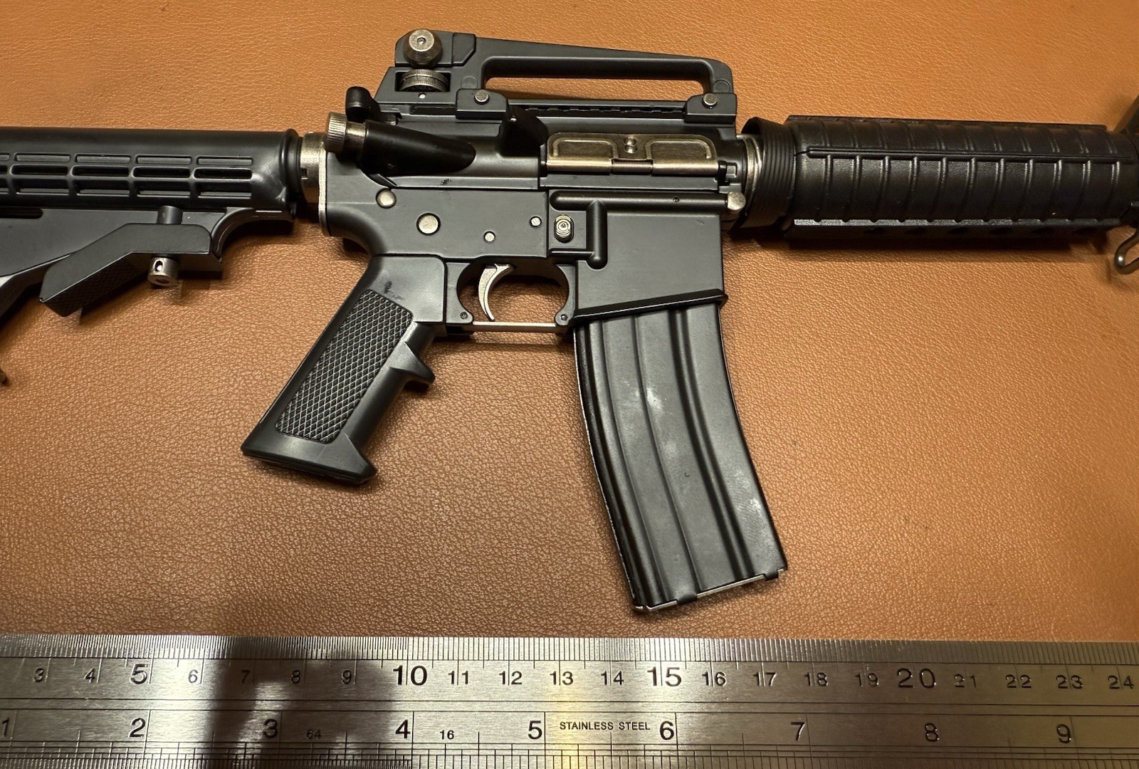 1:2 High Precision M4A1 Carbine Black Eject Metal Super Rare A+ Machine Gun Toy