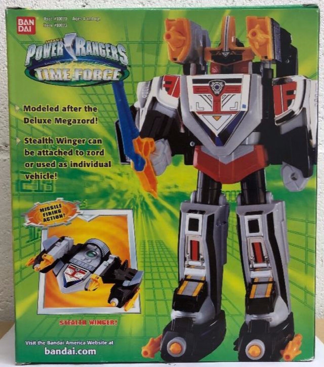 Power Rangers Time Force 10&Prime; Shadow Force Megazord Mode Red Medium SEALED READ