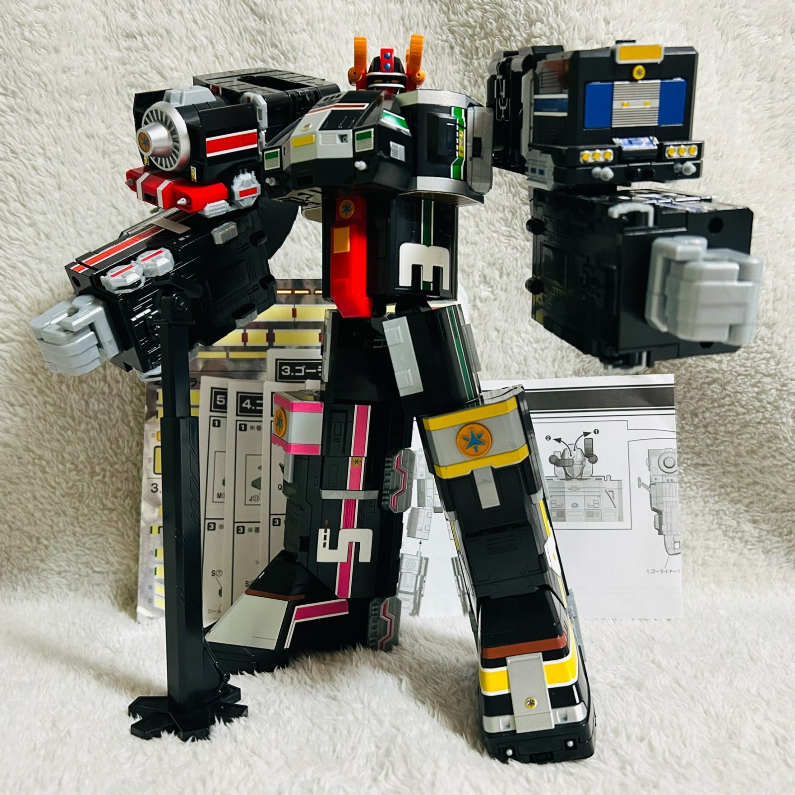 Mini Pla Megazord Power Rangers Lightspeed Rescue Sentai GoGoFive Grand Liner