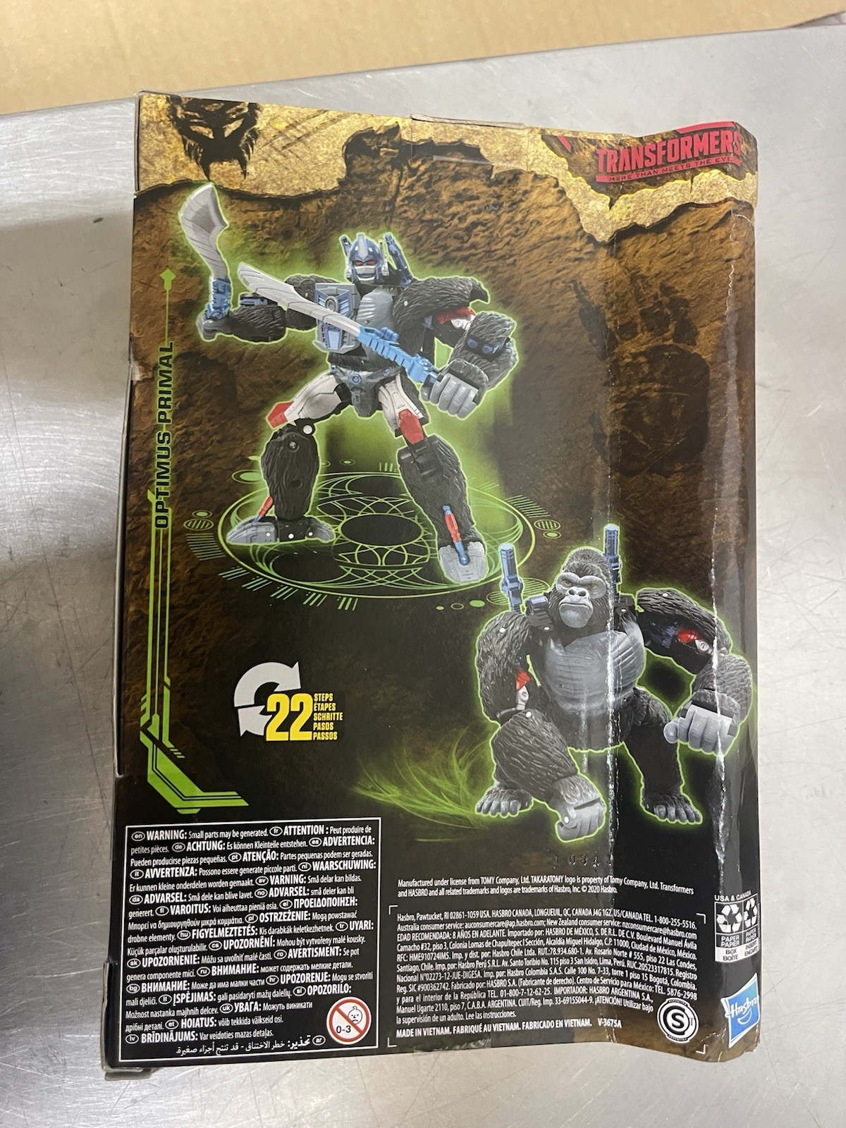 Hasbro Transformers Kingdom War For Cybertron Optimus Primal Voyager Class New