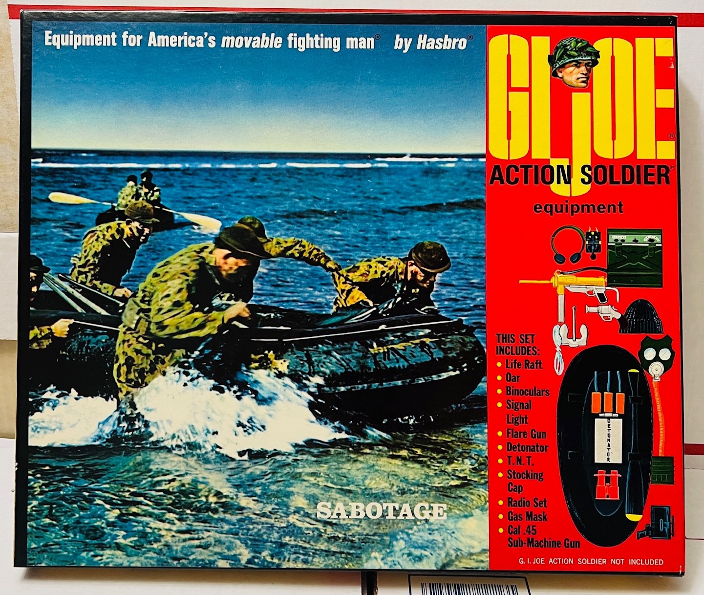Vintage 1964 Hasbro GI Joe Action Soldier Sabotage set Photo Box rare 7516