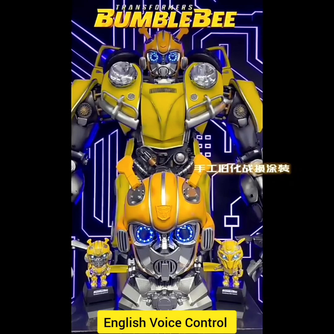 Killerbody Transforms Bumblebee 1:1 Electronic Remote & Voice Controlled Helmet