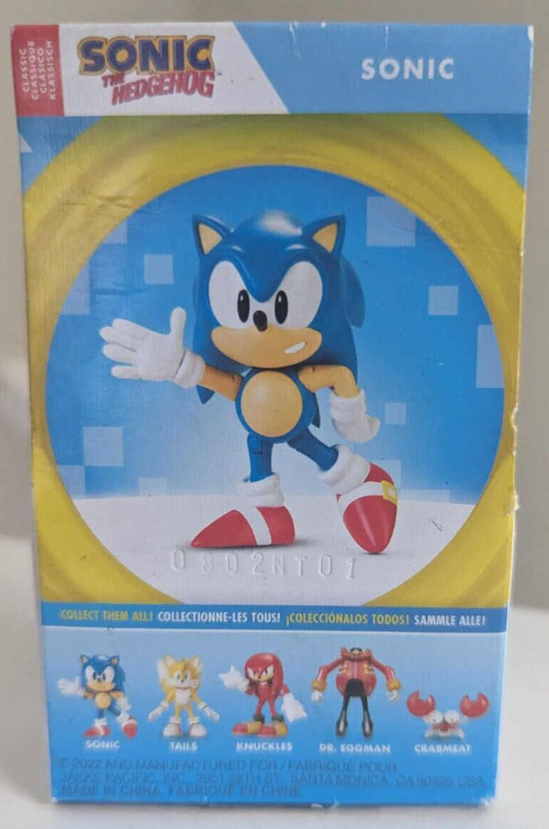 Classic Sonic The Hedgehog 2.5&Prime; Inch Figure Jakks Pacific (Checklane Packaging)
