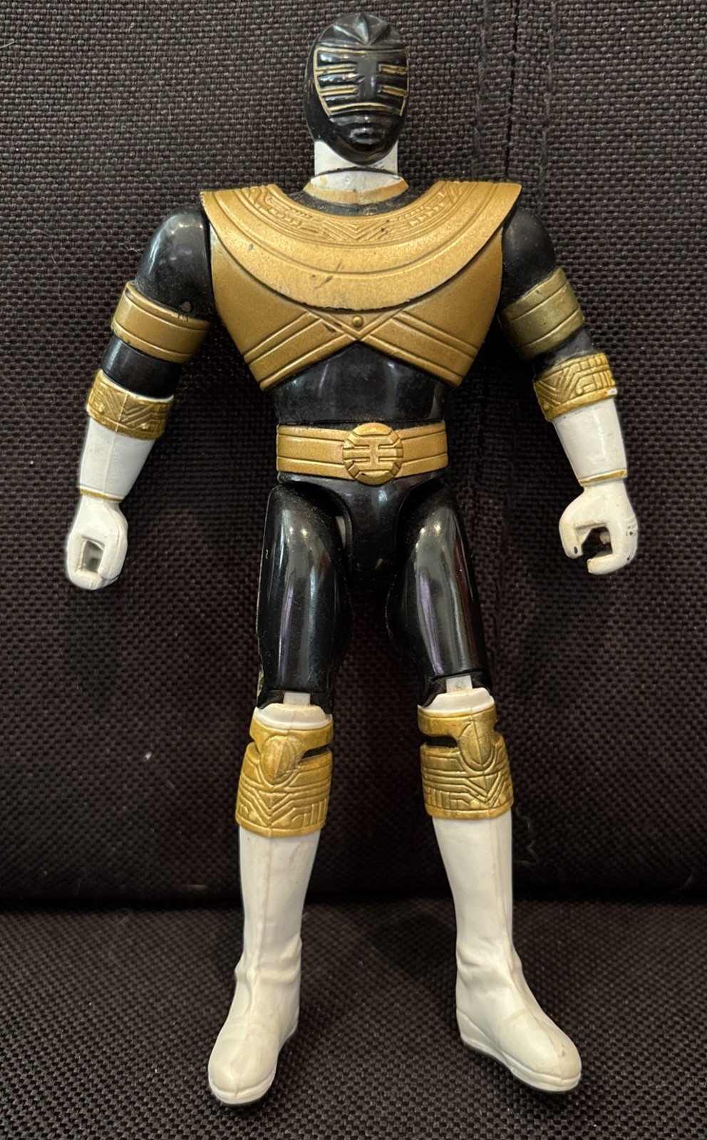 Power Rangers Zeo Gold Ranger Black 5.5 Inch Bandai 1996 Action Figure