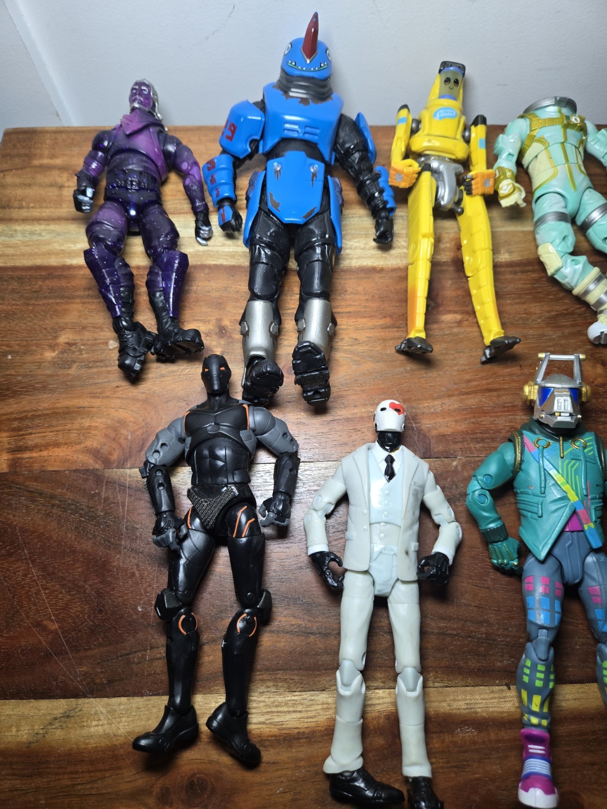 Assorted Fortnite Action Figures From McFarlane And Hasbro Loose As Is lot of 9