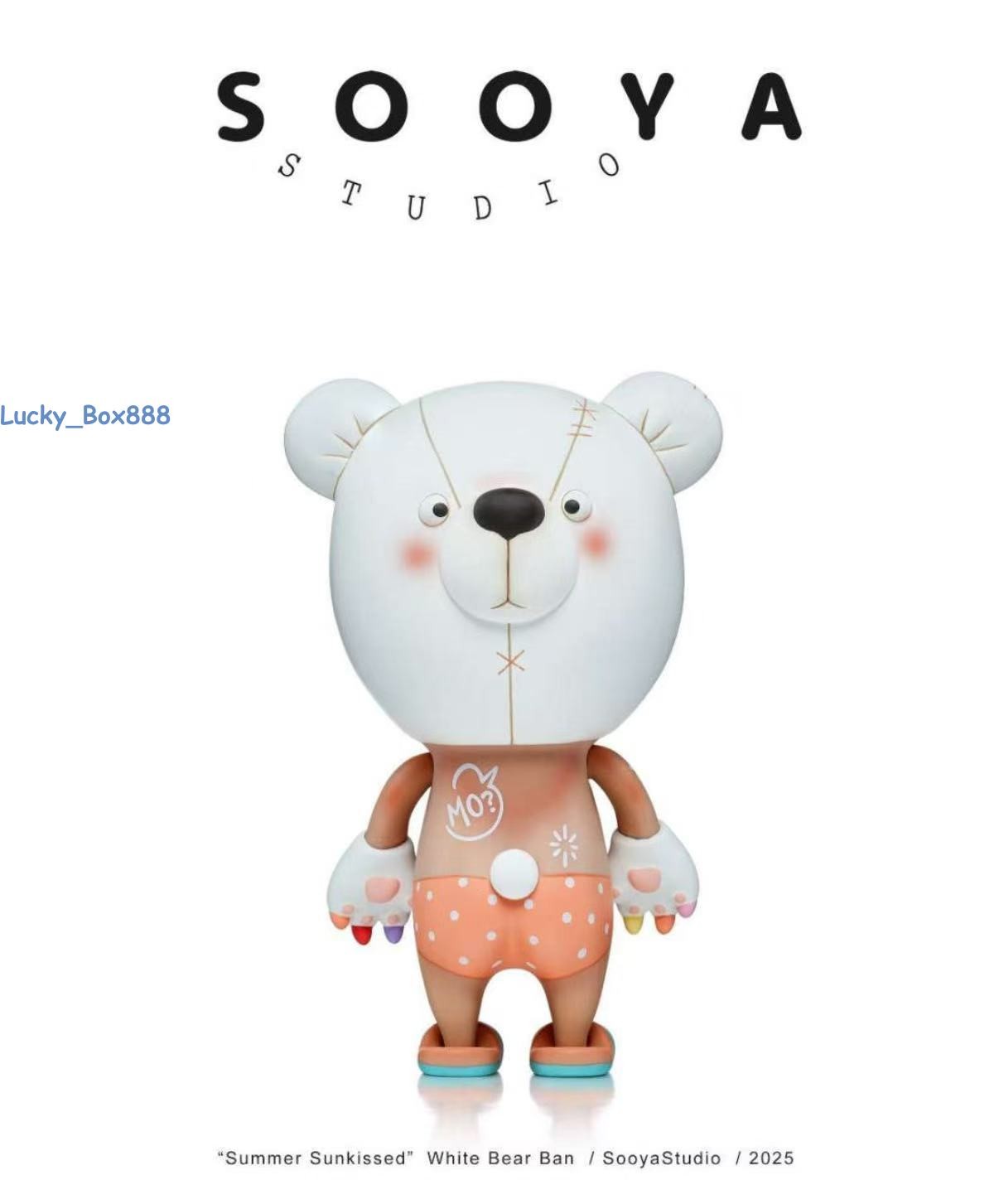 Authentic Sooya « Summer Sunkissed » White Bear Ban Figure Brand New Sealed