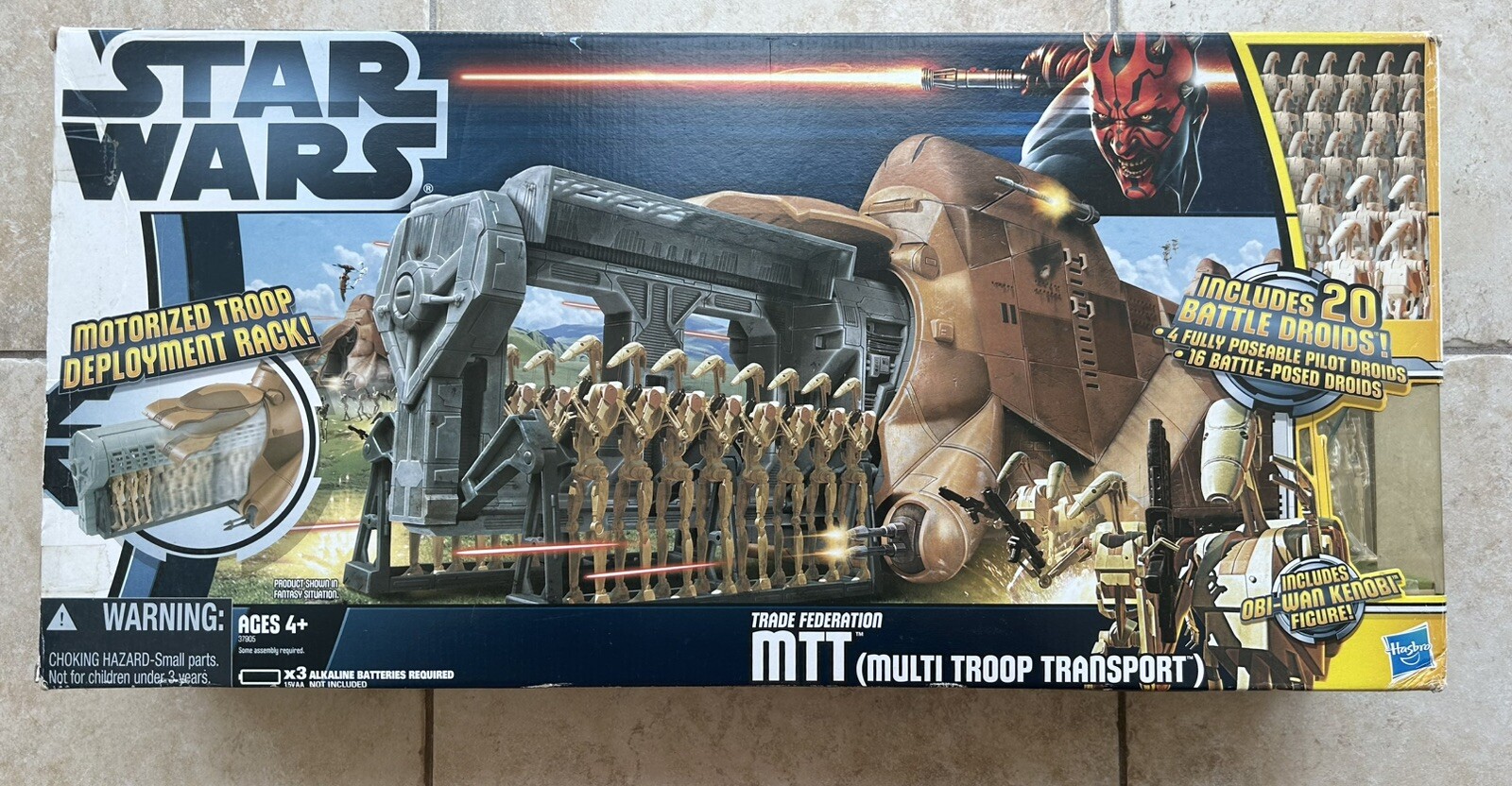 Star Wars 3 3/4&Prime; Ep 1 Clone Wars TRADE FEDERATION MTT Multi Troop Transport New