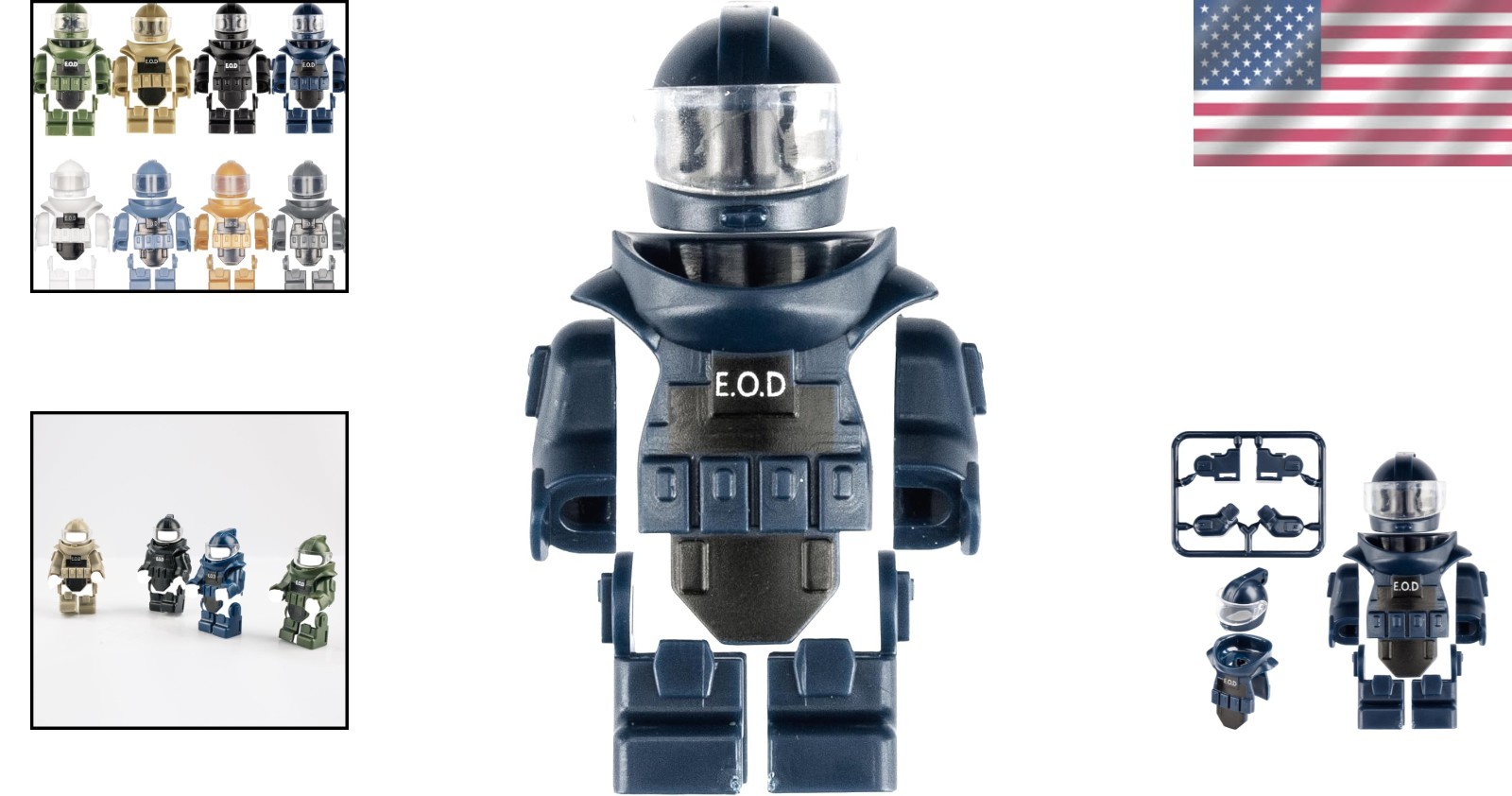 Durable Dark Blue E.O.D Suit Toy – Lightweight Miniature for Kids & Collectors
