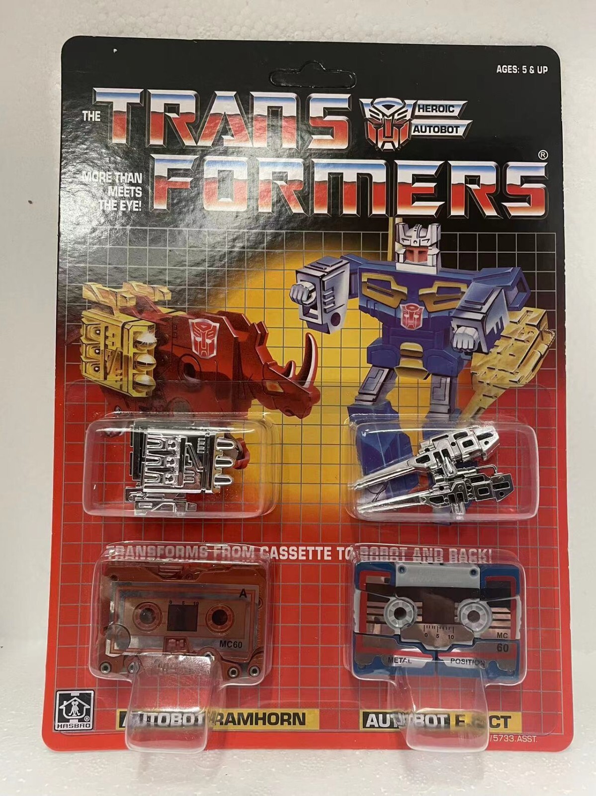 TRANSFORM G1 Reissue Ramhorn and Eject Brand New Carded Free Shipping