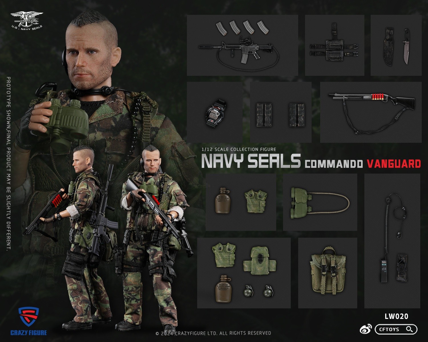 CFTOYS Special Assault Team-Top 1/12 Soldier Action Figure Model Collection 6 »